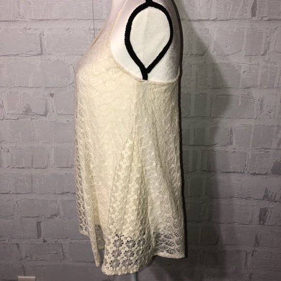 Altard State beautiful lace tank top w/lining G44 - Picture 4 of 6